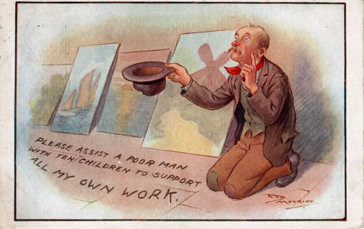 Reg Maurice postcard 1914
