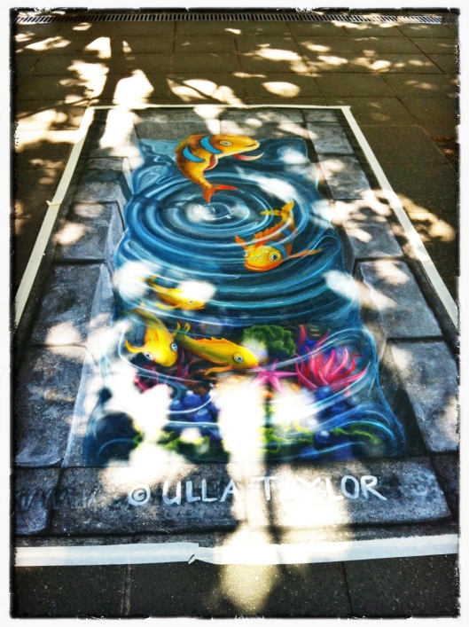 Pavement Art of Ulla Taylor, from Australia's CHALK-CIRCLE 2012 